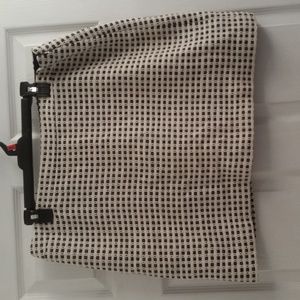Banana Republic Black White Checkered Knit Skirt